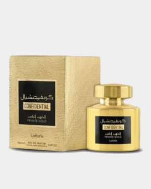 Lattafa Confidential Private Gold Arabian Perfume Unisex Fragrance
